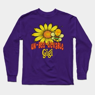 Unbelievable Gigi Sunflowers and Bees Long Sleeve T-Shirt